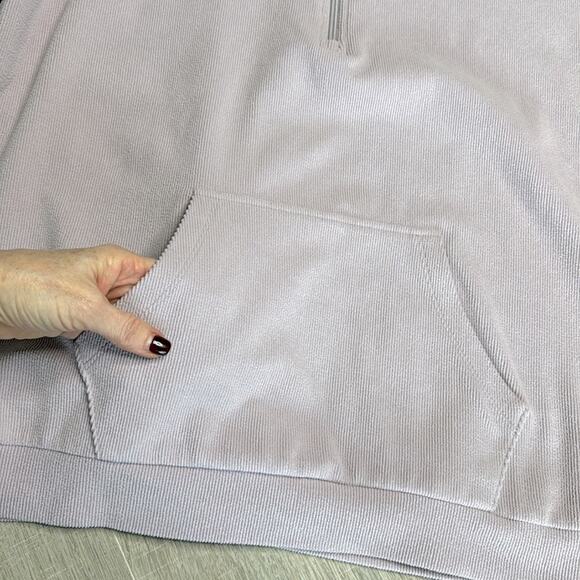 MARC NEW YORK ANDREW MARC Lavender Long Sleeve Collared 1/4 Zip Shirt Women’s - Picture 5 of 7